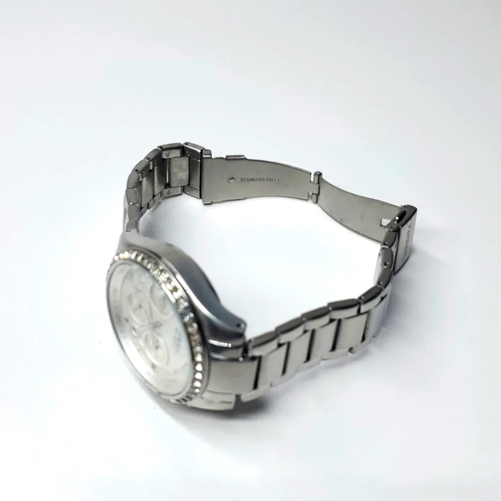 Fossil Watch CH2542 Silver Steel Wristband Multifunction Mop 10 ATM